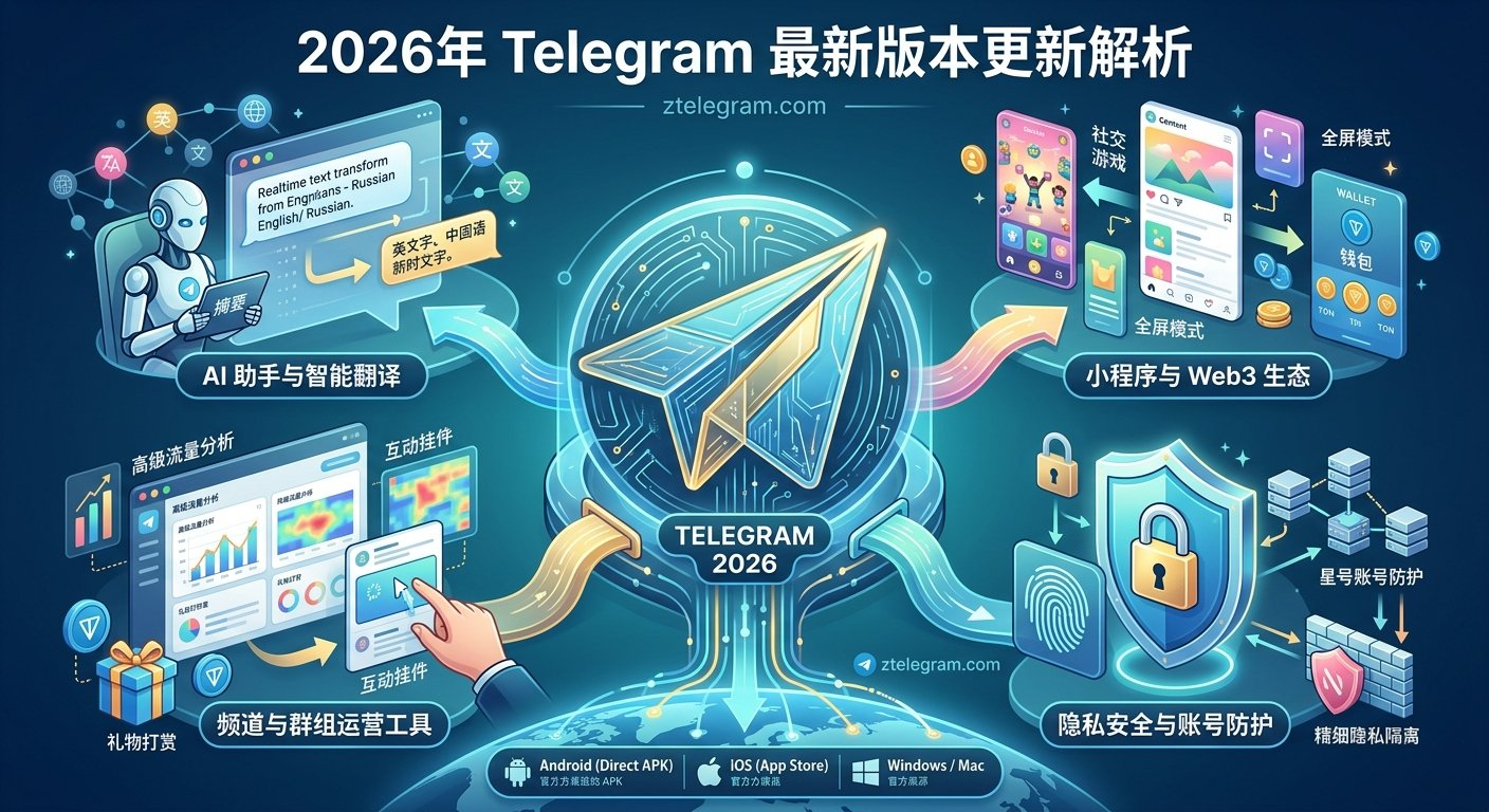 2026年 Telegram 最新版本更新介绍